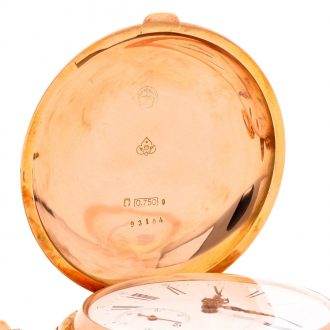 Swiss hunting cased minute repeating keyless lever watch Circa 1890 Swiss hunting cased minute repeating keyless lever watch Circa 1890
