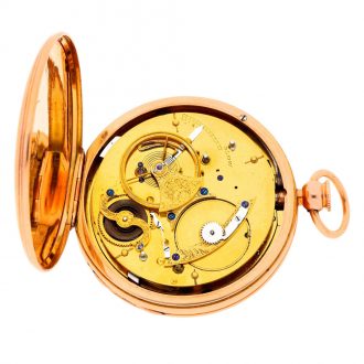 English dumb quarter repeating cylinder watch Circa 1806