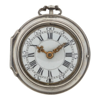 German verge watch with two enamel portraits Circa 1760 German verge watch with two enamel portraits Circa 1760