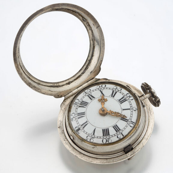 German verge watch with two enamel portraits Circa 1760 German verge watch with two enamel portraits Circa 1760