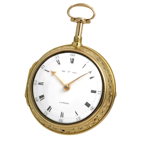 English gold quarter repeater verge watch Circa 1787