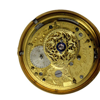 English gold quarter repeater verge watch Circa 1787