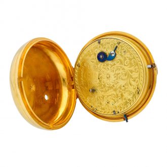 English gilded coach watch for the Chinese market Circa 1780