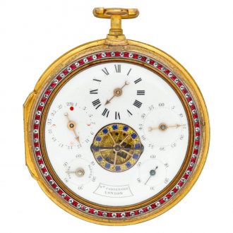 English gilded coach watch for the Chinese market Circa 1780