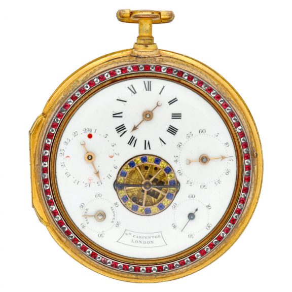 English gilded coach watch for the Chinese market Circa 1780