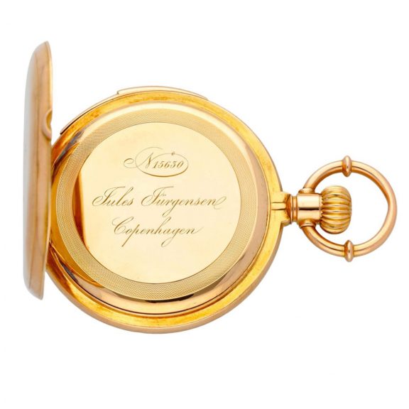 Danish gold minute repeating lever pocket watch Circa 1890 Danish gold minute repeating lever pocket watch Circa 1890