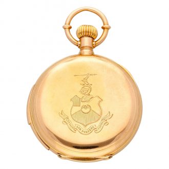 Danish gold minute repeating lever pocket watch Circa 1890 Danish gold minute repeating lever pocket watch Circa 1890