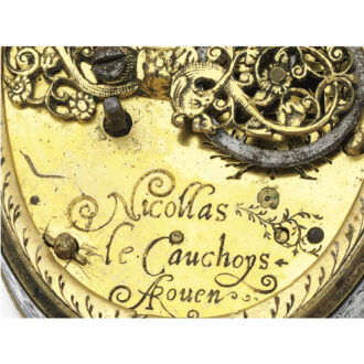 French silver and gilt verge, sundial and compass Circa 1630