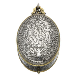 French silver and gilt verge, sundial and compass Circa 1630
