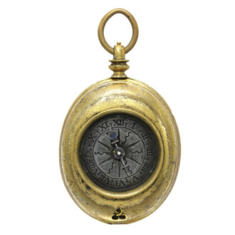 English early gilt two-train stackfreed clock watch Circa 1625