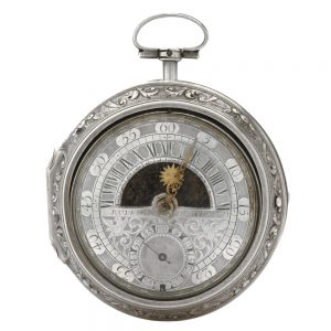 Dutch silver pair cased repoussé pocket watch Circa 1700