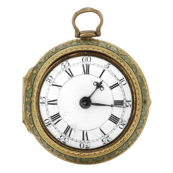 English fine shagreen pair cased gilt verge watch Circa 1780
