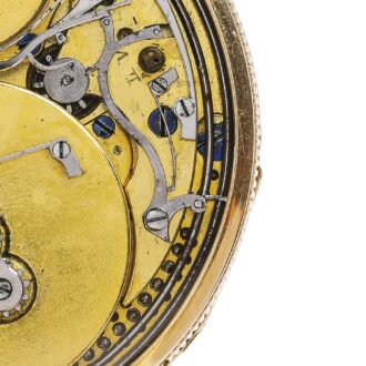 Swiss gold quarter repeating musical watch Circa 1780