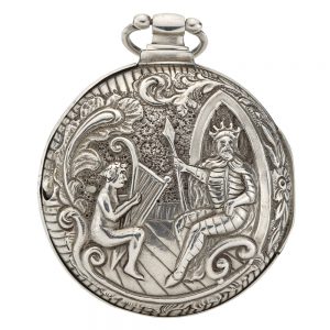 English late silver repousse verge watch with date Circa 1820