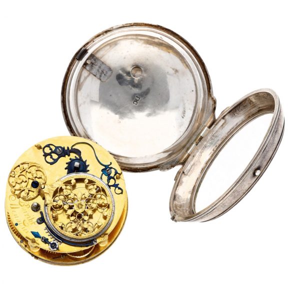 Rare, early Swiss silver astronomical verge watch Circa 1700 Rare, early Swiss silver astronomical verge watch Circa 1700