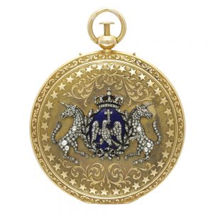 Fine large gold Swiss quarter repeating watch Circa 1820