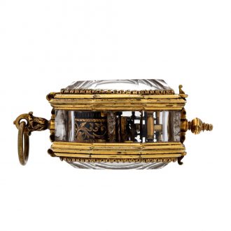 Austrian octagonal shaped rock crystal pendant watch Circa 1850