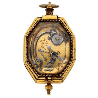 Austrian octagonal shaped rock crystal pendant watch Circa 1850