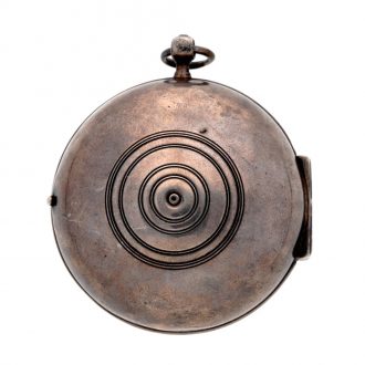 French silver watch in the form of a mock pendulum Circa 1700
