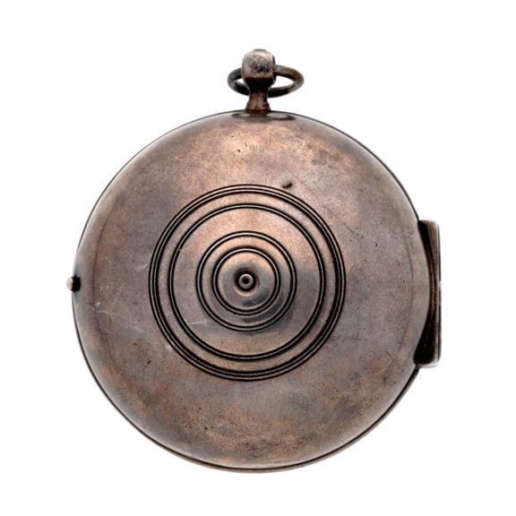 French silver watch in the form of a mock pendulum Circa 1700 French silver watch in the form of a mock pendulum Circa 1700