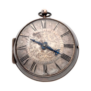 French silver watch in the form of a mock pendulum Circa 1700