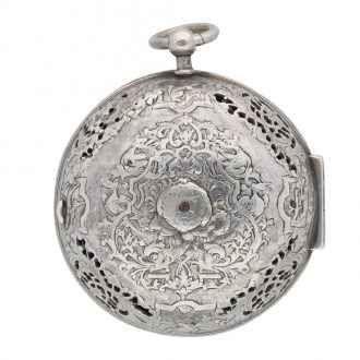 French silver oignon verge clock watch with alarm Circa 1700