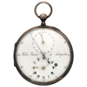 German large pocket watch with Pouzait type balance Circa 1790