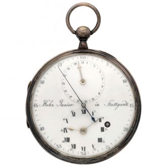 German large pocket watch with Pouzait type balance Circa 1790