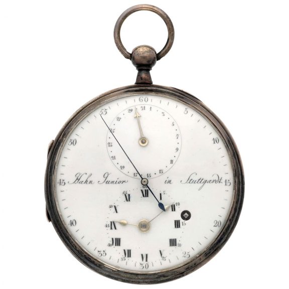 German large pocket watch with Pouzait type balance Circa 1790