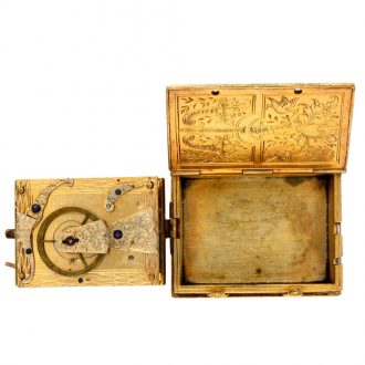French gilt metal watch made in the form of a book Circa 1850