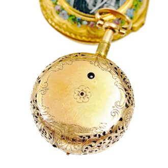 Swiss gold and enamel pocket watch Circa 1770 Swiss gold and enamel pocket watch Circa 1770