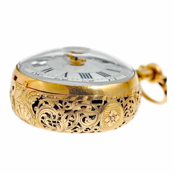 Swiss gold and enamel pocket watch Circa 1770 Swiss gold and enamel pocket watch Circa 1770