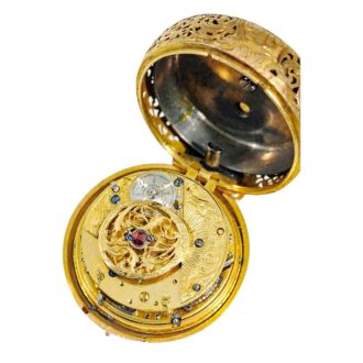 Swiss gold and enamel pocket watch Circa 1770 Swiss gold and enamel pocket watch Circa 1770