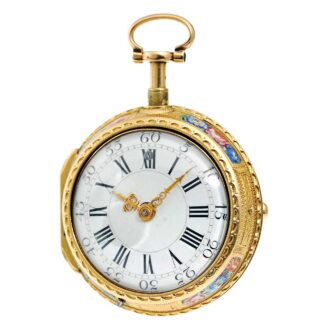Swiss gold and enamel pocket watch Circa 1770 Swiss gold and enamel pocket watch Circa 1770
