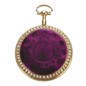 French fine and rare gold watch with chatelaine Circa 1790