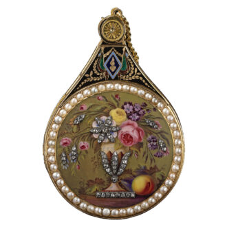 Swiss rare and possibly unique musical lorgnette Circa 1810