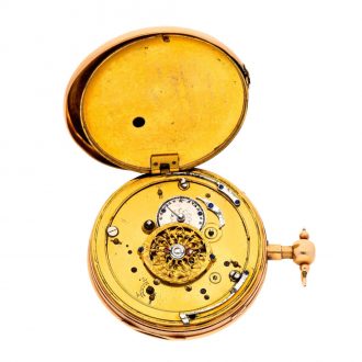 Swiss gold repeater with concealed erotic automaton Circa 1825