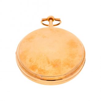 French gold chronometer with centre seconds and calendar Circa 1800