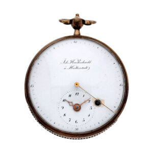 German silver watch with dead beat center seconds Circa 1800
