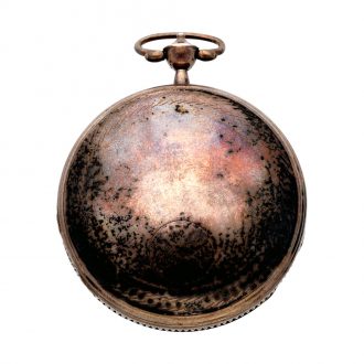 German silver watch with dead beat center seconds Circa 1800