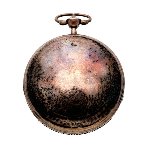 German silver watch with dead beat center seconds Circa 1800 German silver watch with dead beat center seconds Circa 1800