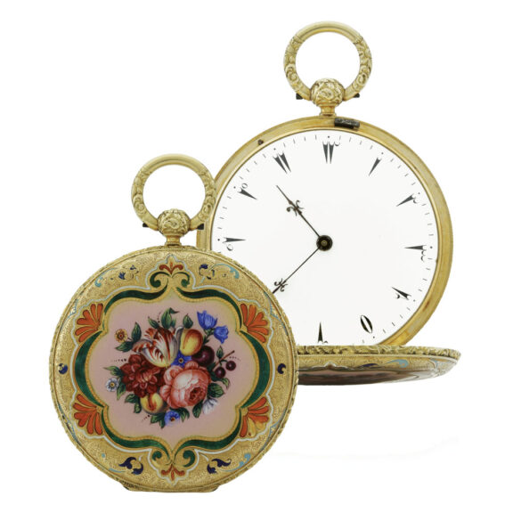 Swiss gold watch made for the Turkish market Circa 1850