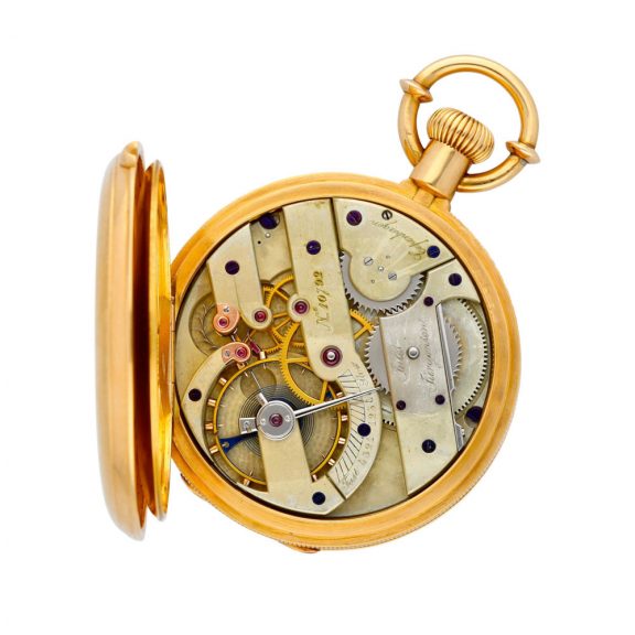 Danish gold pocket watch with Jürgensen’s patent Circa 1885 Danish gold pocket watch with Jürgensen’s patent Circa 1885