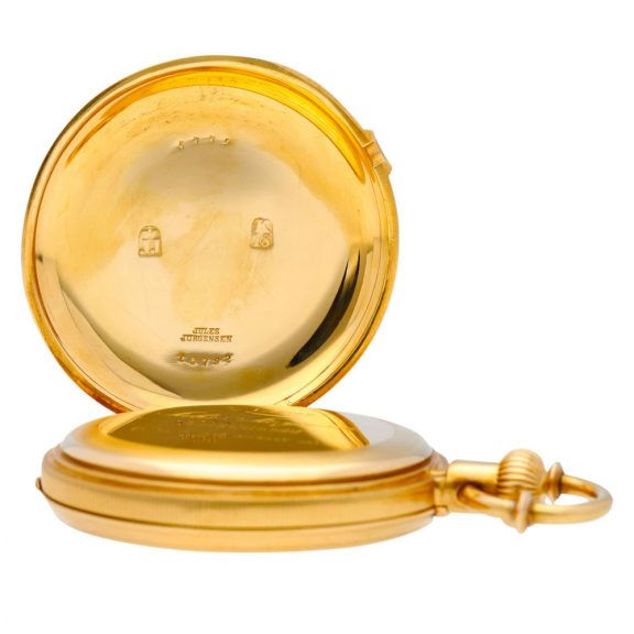 Danish gold pocket watch with Jürgensen’s patent Circa 1885 Danish gold pocket watch with Jürgensen’s patent Circa 1885