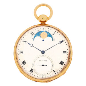 Fine French gold pocket chronometer with moon phases Circa 1840