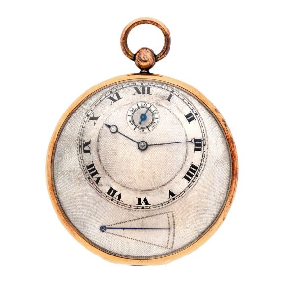 French gold and silver montre à tact pocket watch Circa 1820