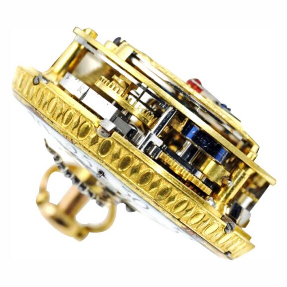 French gold quarter repeating verge pocket watch Circa 1740 French gold quarter repeating verge pocket watch Circa 1740
