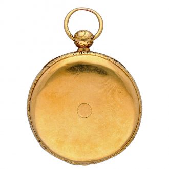 Swiss gold watch with independent center seconds Circa 1840 Swiss gold watch with independent center seconds Circa 1840