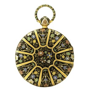 Fine Swiss gold and enamel pocket watch Circa 1830