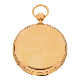 French gold repeater with jumping center seconds Circa 1820